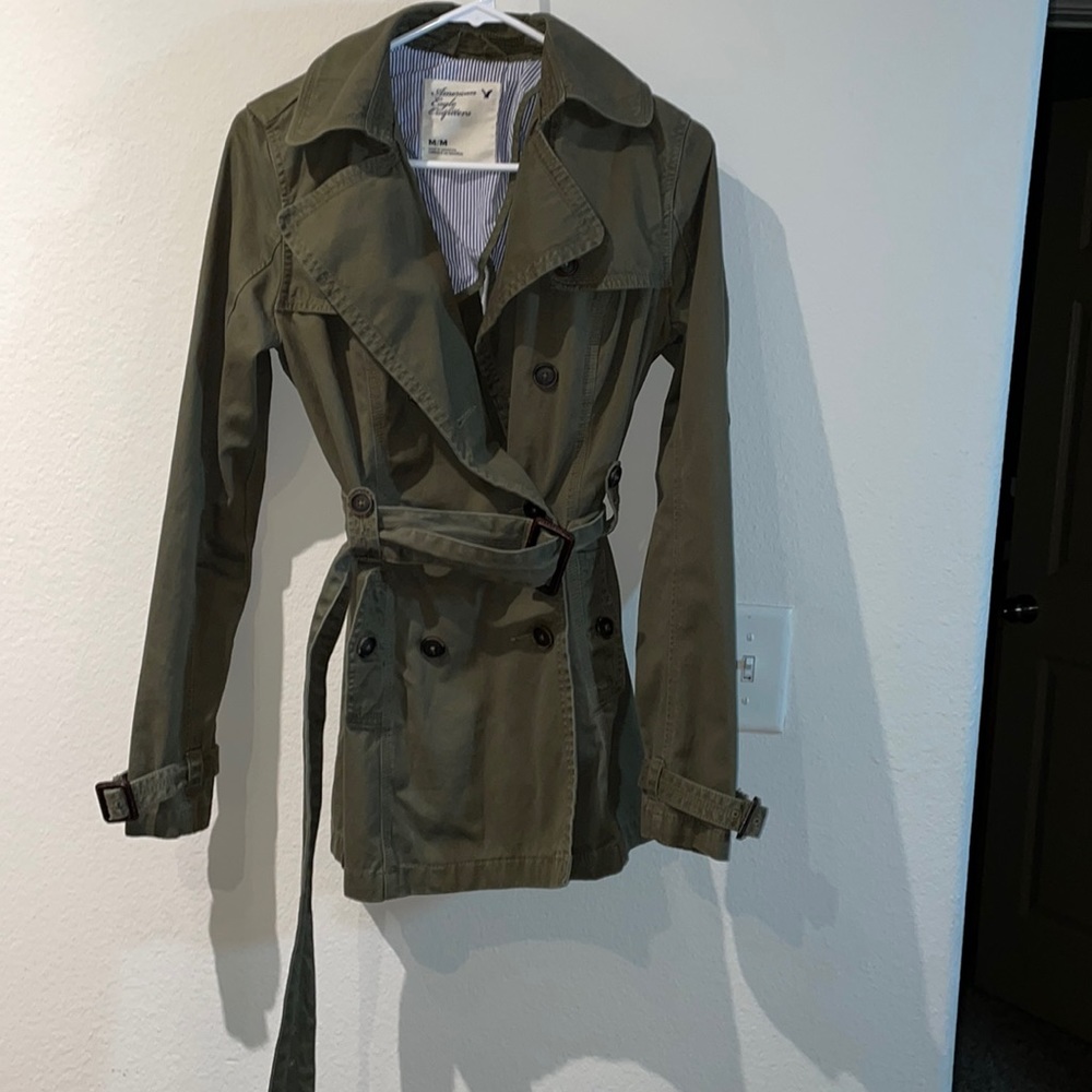 American Eagle - Olive green utility jacket, barely used